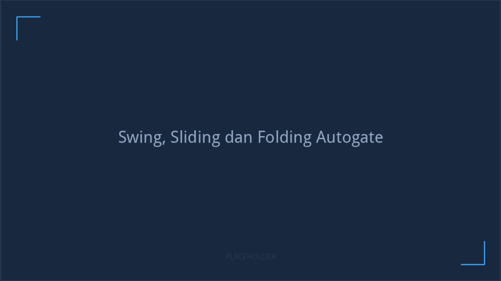 Tiga jenis autogate rumah di Malaysia iaitu swing sliding dan folding