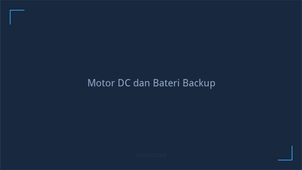 Motor DC autogate dengan bateri backup dipasang pada tiang pagar