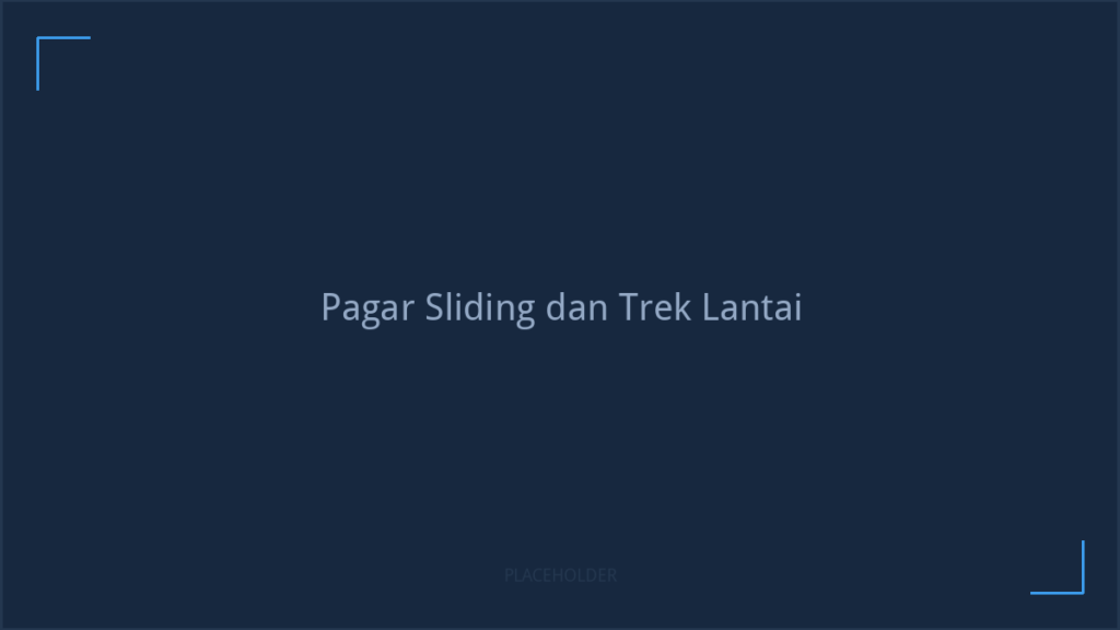 Pagar sliding bergerak di atas trek lantai di hadapan rumah teres dua tingkat