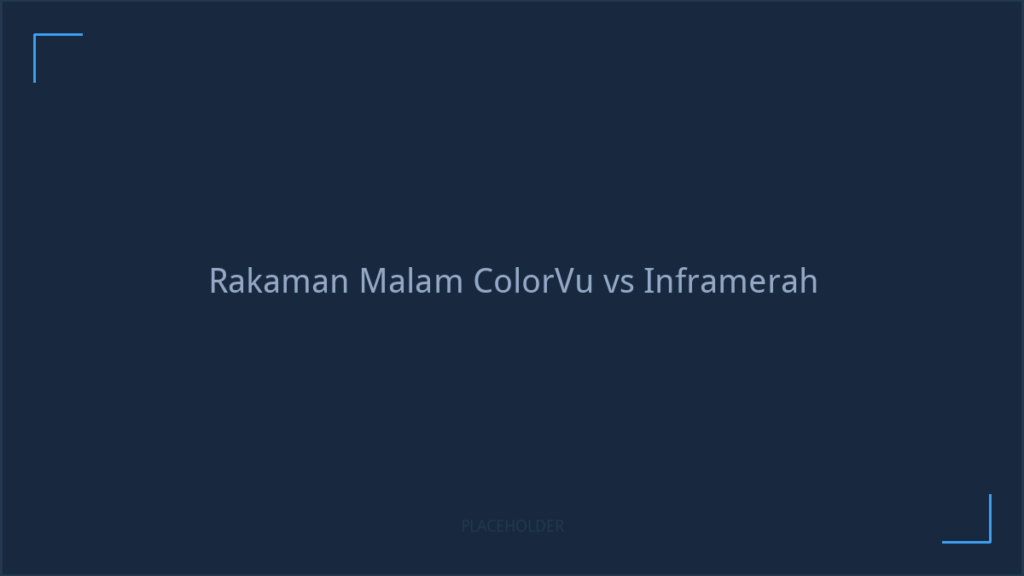 Perbandingan rakaman CCTV waktu malam antara mod warna penuh dan inframerah hitam putih