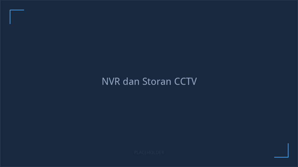 Unit NVR dan cakera keras dipasang dalam kabinet CCTV rumah